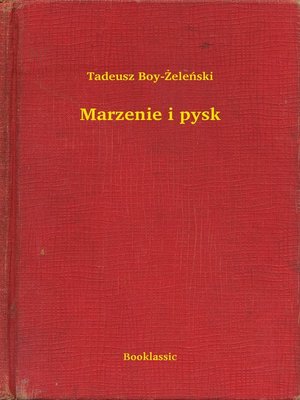cover image of Marzenie i pysk